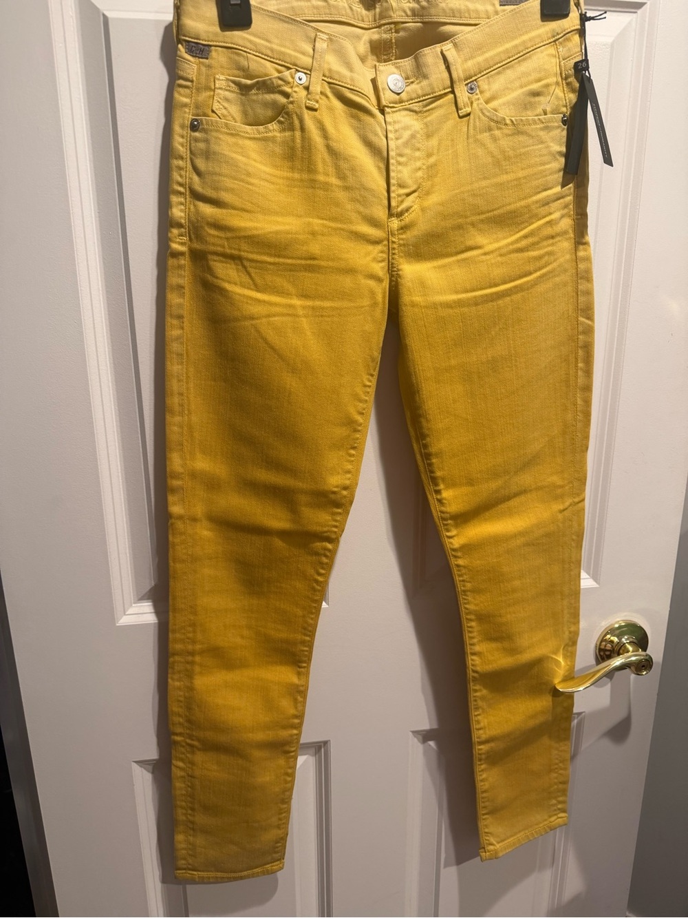 Citizens Of Humanity Yellow Skinny Jeans